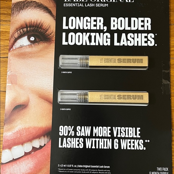 Babe Original essential lash serum two pack 6 month supply - damaged packaging